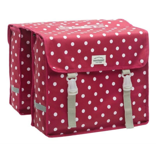 New Looxs dubbele tas 230 Fiori Polka rd Rood