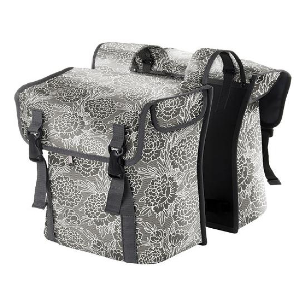 Bobike Bobag dubb tas Pretty Peony Zwart / Grijs