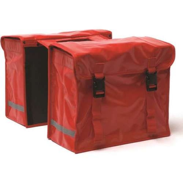 New Looxs fietstas dubbel bisonyl 46,5L Rood